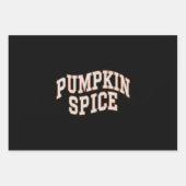 Pumpkin Spice Fall Shirt Erntedank Geschenkpapier Set (Vorderseite)