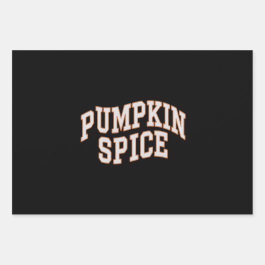 Pumpkin Spice Fall Shirt Erntedank Geschenkpapier Set (Vorderseite)