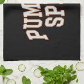 Pumpkin Spice Fall Shirt Erntedank Geschirrtuch (Gefaltet)
