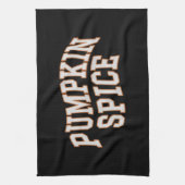 Pumpkin Spice Fall Shirt Erntedank Geschirrtuch (Vertikal)