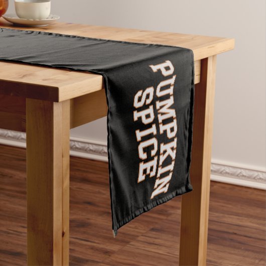 Pumpkin Spice Fall Shirt Erntedank Kurzer Tischläufer (Beispiel)