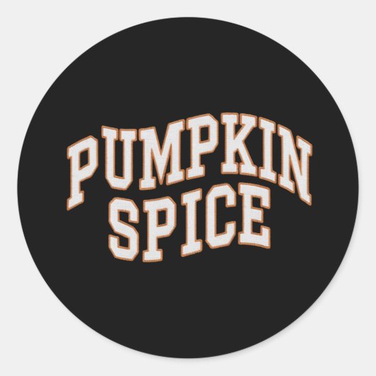 Pumpkin Spice Fall Shirt Erntedank Runder Aufkleber (Vorderseite)