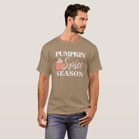 Pumpkin Spice Fall Tasse Creme T-Shirt (Vorne ganz)