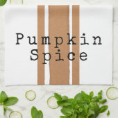 Pumpkin Spice Fall Teetuch Geschirrtuch (Gefaltet)
