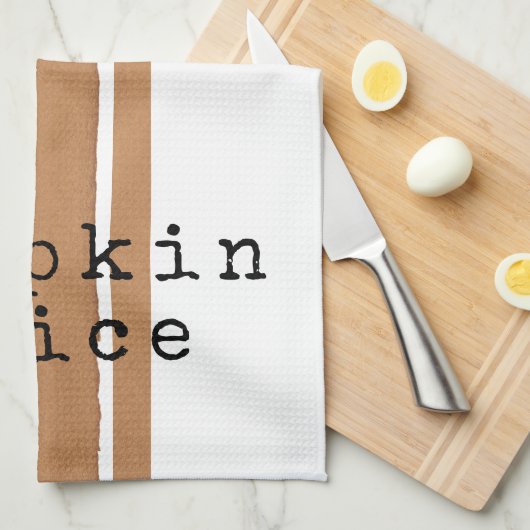 Pumpkin Spice Fall Teetuch Geschirrtuch (Viertel Falte)