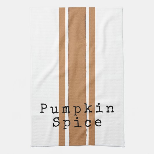 Pumpkin Spice Fall Teetuch Geschirrtuch (Vertikal)
