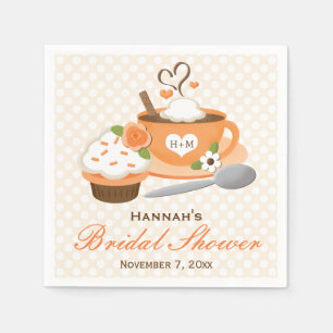 Pumpkin Spice Fall Themed Brautparty Serviette