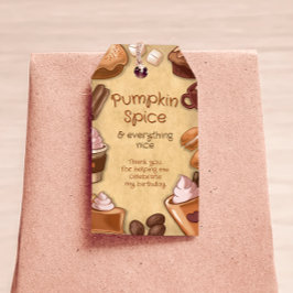 Pumpkin Spice Favor Tag Git Tag Geschenkanhänger