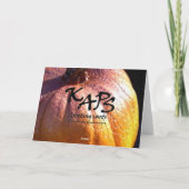 Pumpkin Spice Feiertagskarte (Rückseite)