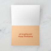 Pumpkin Spice Feiertagskarte (Innenseite)