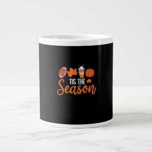 Pumpkin Spice Football Dies ist die Saison Fall Th Jumbo-Tasse