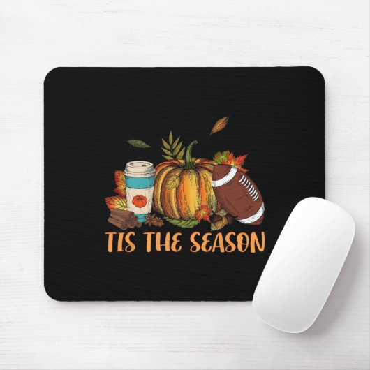 Pumpkin Spice Football Dies ist die Saison Fall Th Mousepad (Mit Mouse)