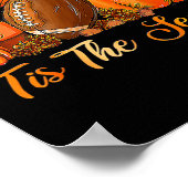 Pumpkin Spice Football Dies ist die Saison Fall Th Poster (Ecke)