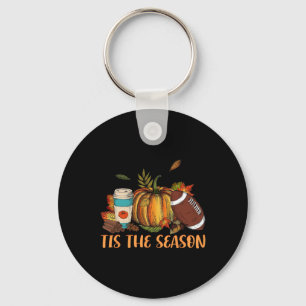 Pumpkin Spice Football Dies ist die Saison Fall Th Schlüsselanhänger