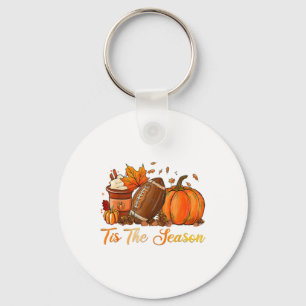 Pumpkin Spice Football Dies ist die Saison Fall Th Schlüsselanhänger