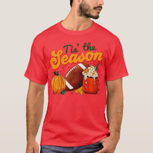 Pumpkin Spice Football Dies ist die Saison Fall Th T-Shirt