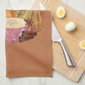 Pumpkin Spice Geschirrtuch (Viertel Falte)