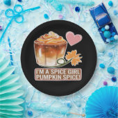 Pumpkin Spice Girl Fall Latte Sticker Pappteller (Party)