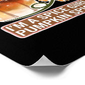 Pumpkin Spice Girl Fall Latte Sticker Poster (Ecke)