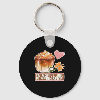 Pumpkin Spice Girl Fall Latte Sticker Schlüsselanhänger