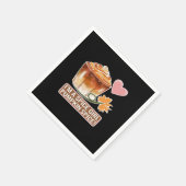 Pumpkin Spice Girl Fall Latte Sticker Serviette (Ecke)