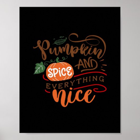 Pumpkin Spice Girl Poster (Vorne)