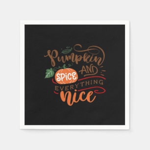 Pumpkin Spice Girl Serviette