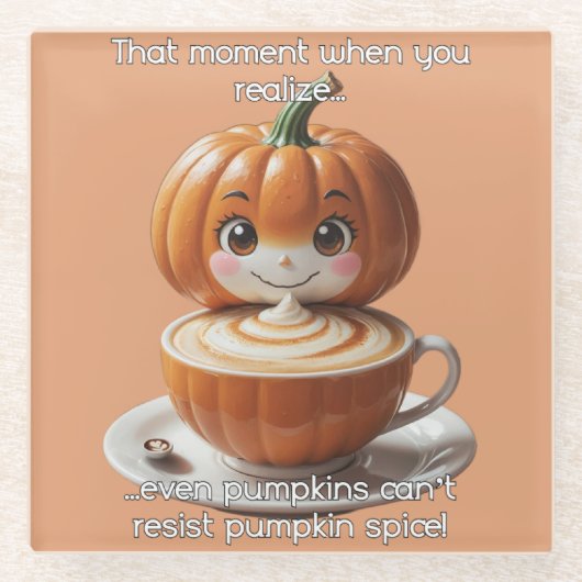 Pumpkin Spice Glasuntersetzer (Vorderseite)