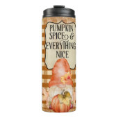 Pumpkin Spice Gnome Kariert Thermosbecher (Vorderseite)