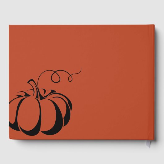 Pumpkin Spice Guest Book Gästebuch (Rückseite)
