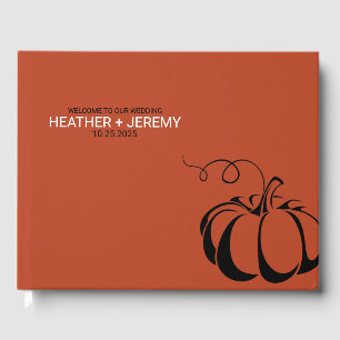 Pumpkin Spice Guest Book Gästebuch