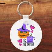 Pumpkin Spice Halloween Keychain - Double-Sided Schlüsselanhänger (Vorderseite)
