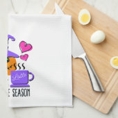 Pumpkin Spice Halloween Season Kitchen Towel Geschirrtuch (Viertel Falte)