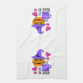 Pumpkin Spice Halloween Season Kitchen Towel Geschirrtuch (Vertikal)