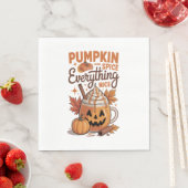 Pumpkin Spice Halloween Serviette (Beispiel)