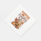 Pumpkin Spice Halloween Serviette (Ecke)