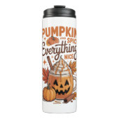 Pumpkin Spice Halloween Thermosbecher (Vorderseite)