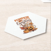 Pumpkin Spice Halloween Untersetzer (angewinkelt)