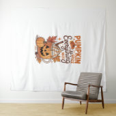 Pumpkin Spice Halloween Wandteppich (Beispiel (Horizontal))