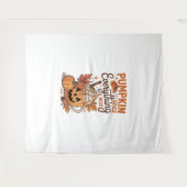 Pumpkin Spice Halloween Wandteppich (Vorderseite (Horizontal))