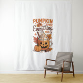 Pumpkin Spice Halloween Wandteppich (Beispiel)