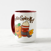 Pumpkin Spice Ich! Tasse 15 oz (Vorderseite Links)