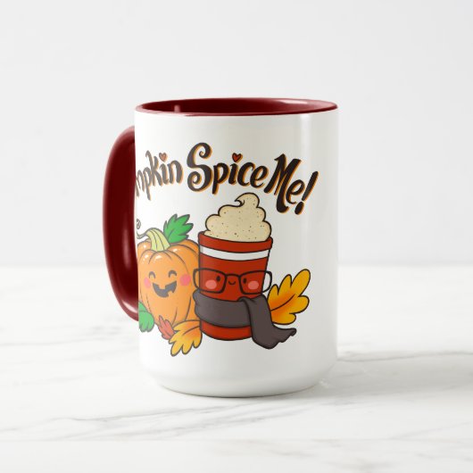 Pumpkin Spice Ich! Tasse 15 oz  (Vorderseite Links)