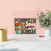Pumpkin Spice Junkie Acrylschild (Hochzeit)