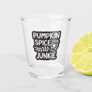 Pumpkin Spice Junkie - Autumn Latte Lover Gift Schnapsglas