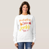 Pumpkin Spice Junkie Fall Design mit Pumpkin Sweatshirt (Vorne ganz)