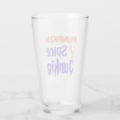 Pumpkin Spice Junkie - Funny Fall Coffee Gift Glas (Rückseite)