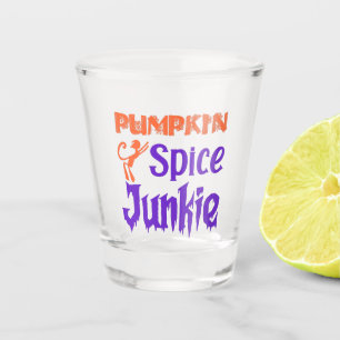 Pumpkin Spice Junkie - Funny Fall Coffee Gift Schnapsglas