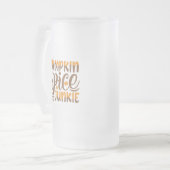 Pumpkin Spice Junkie Mattglas Bierglas (Vorderseite Links)