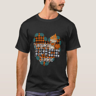 Pumpkin Spice Junkie Pumpkin Gewürz Latte Kariert T-Shirt